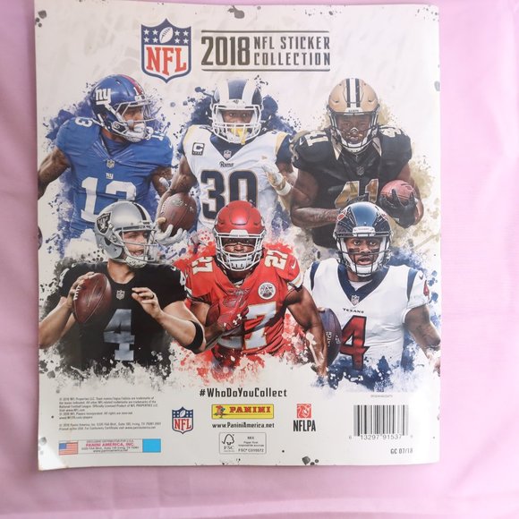 2018 NFL sticker booklet - Picture 5 of 6